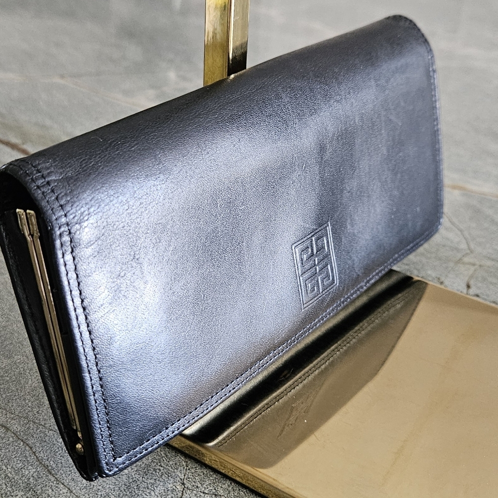 Givenchy Vintage Black Leather Wallet